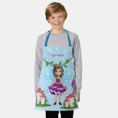 Schattigee gepersonaliseerde fee, paddenstoelen & schort (Gedragen)