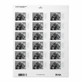 Schattigee gepersonaliseerde foto Adresetiketten H Etiket (Full Sheet)