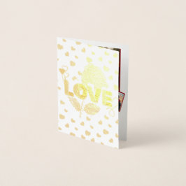 Schattigee gepersonaliseerde foto-Valentijnsdag Folie Kaarten