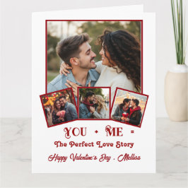 Schattigee gepersonaliseerde foto Valentijnsdag Kaart