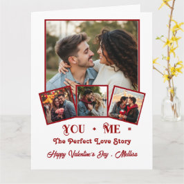 Schattigee gepersonaliseerde foto Valentijnsdag Kaart