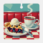 Schattigee Gepersonaliseerde Gemengde Berry Pie Ke Metalen Ornament (Voorkant)