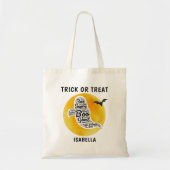 Schattigee Gepersonaliseerde Ghost Word Art Trick Tote Bag (Voorkant)