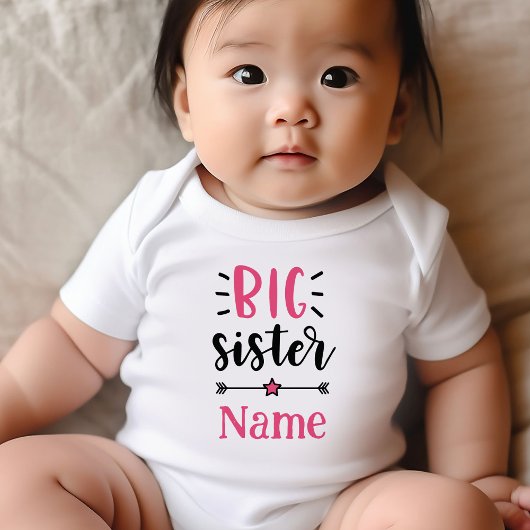 Schattigee gepersonaliseerde grote zus romper