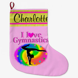 SCHATTIGEE GEPERSONALISEERDE GYMNAST KERSTKOUS GROTE KERSTSOK