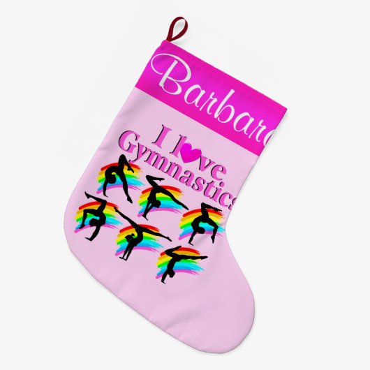 SCHATTIGEE GEPERSONALISEERDE GYMNASTIEK KERSTKOUS GROTE KERSTSOK (Voorkant (Hangend))