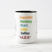 Schattigee gepersonaliseerde Halloween Ghost Mok (Center)