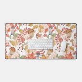 Schattigee gepersonaliseerde Herfst paddestoel Nat Bureaumat (Keyboard & Muis)