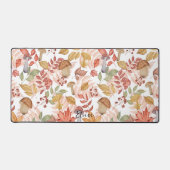 Schattigee gepersonaliseerde Herfst paddestoel Nat Bureaumat (Voorkant)