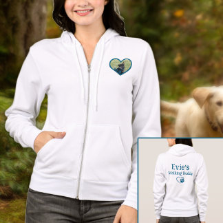Schattigee Gepersonaliseerde Hond Wandelen Buddy H Hoodie