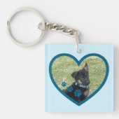 Schattigee Gepersonaliseerde Hond Wandelen Buddy H Sleutelhanger (Voorkant)