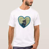 Schattigee Gepersonaliseerde Hond Wandelen Buddy H T-shirt (Voorkant)