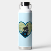 Schattigee Gepersonaliseerde Hond Wandelen Buddy H Waterfles (Voorkant)