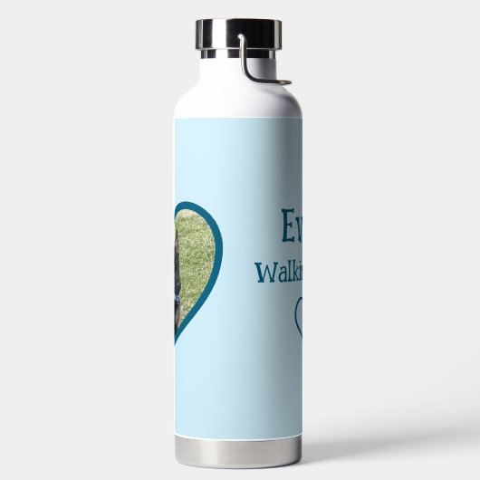 Schattigee Gepersonaliseerde Hond Wandelen Buddy H Waterfles (Links)