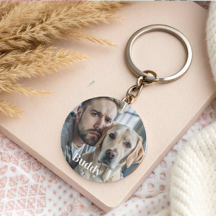 Schattigee Gepersonaliseerde Hondenliefhebber Pet Sleutelhanger