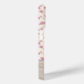 Schattigee gepersonaliseerde houten bloemenscript  Case-Mate iPhone case (Achterkant / Rechts)