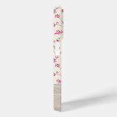 Schattigee gepersonaliseerde houten bloemenscript  Case-Mate iPhone case (Achterkant / Rechts)