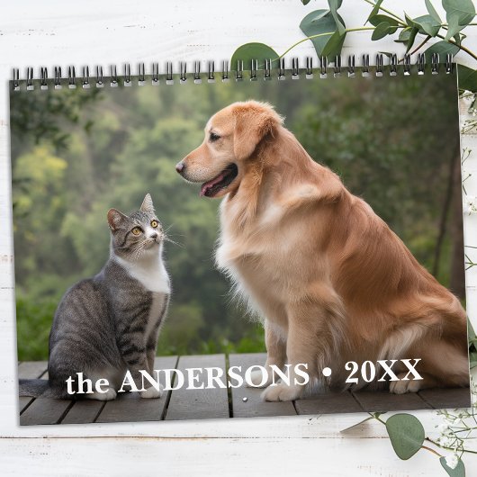 Schattigee Gepersonaliseerde Huisdierenliefhebbers Kalender
