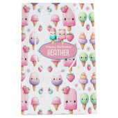 Schattigee gepersonaliseerde IcePop Zomer Verjaard Medium Cadeauzakje (Voorkant)