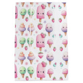 Schattigee gepersonaliseerde IcePop Zomer Verjaard Medium Cadeauzakje (Achterkant)