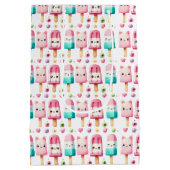 Schattigee gepersonaliseerde IcePop Zomer Verjaard Medium Cadeauzakje (Achterkant)