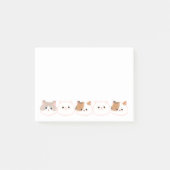 Schattigee gepersonaliseerde kattenliefhebbers Pos Post-it® Notes (Voorkant)