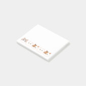 Schattigee gepersonaliseerde kattenliefhebbers Pos Post-it® Notes (Schuin)