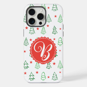 Schattigee gepersonaliseerde kerstboom iPhone 15 pro max case