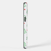 Schattigee gepersonaliseerde kerstboom iPhone hoesje (Rechterkant)