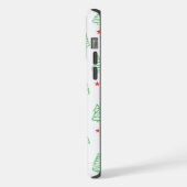 Schattigee gepersonaliseerde kerstboom iPhone hoesje (Linkerkant)