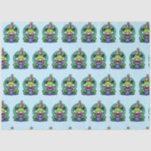 Schattigee gepersonaliseerde kikker thema verjaard tissuepapier (Voorkant)