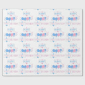 Schattigee gepersonaliseerde Kinder Doodle Worm Dr Cadeaupapier (Vlak)