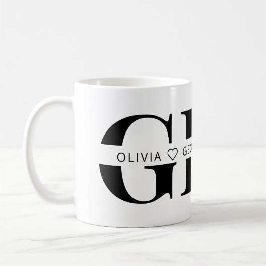 Schattigee Gepersonaliseerde Kinder Naam GIGI Koffiemok (Links)