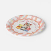 Schattigee gepersonaliseerde kitten in het Pet van Papieren Bordje (Gekanteld)