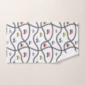 Schattigee gepersonaliseerde kleine Kinder auto Bad Handdoek (Handdoek)