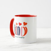 Schattigee Gepersonaliseerde Kleurrijke "Nancy" Na Mok (Voorkant links)