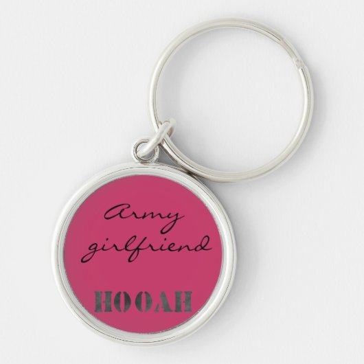 Schattigee gepersonaliseerde leger sleutelhanger (Voorkant)