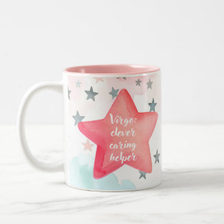Schattigee Gepersonaliseerde Maagd Zodiac Sign Mok