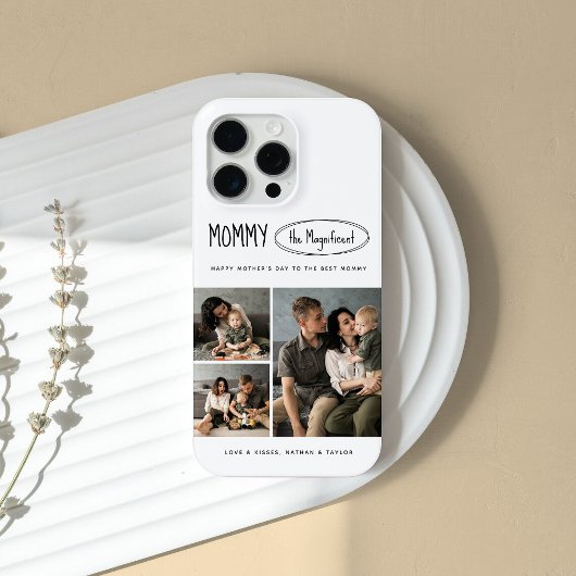 Schattigee gepersonaliseerde Moederdag familie fot Case-Mate iPhone Case