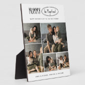 Schattigee gepersonaliseerde Moederdag familie fot Fotoplaat (Zijkant)