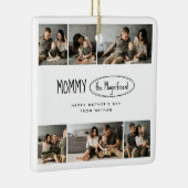 Schattigee gepersonaliseerde Moederdag familie fot Keramisch Ornament (Rechts)