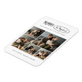 Schattigee gepersonaliseerde Moederdag familie fot Magneet (Linkerzijde)