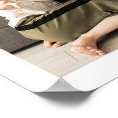 Schattigee gepersonaliseerde Moederdag familie fot Poster (Hoek)