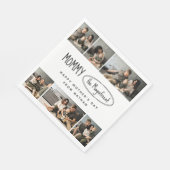 Schattigee gepersonaliseerde Moederdag familie fot Servet (Hoek)