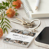 Schattigee gepersonaliseerde Moederdag familie fot Sleutelhanger (Voorkant Rechts)