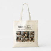 Schattigee gepersonaliseerde Moederdag familie fot Tote Bag (Achterkant)