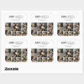 Schattigee gepersonaliseerde Moederdag familie fot Vierkante Sticker (Vel)