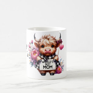 Schattigee gepersonaliseerde Moederdag-offerte/Koe Koffiemok