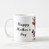 Schattigee gepersonaliseerde Moederdag-offerte/Koe Koffiemok (Links)