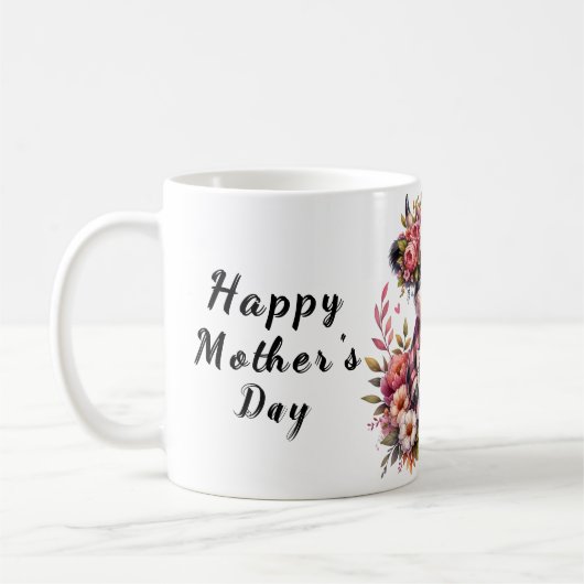 Schattigee gepersonaliseerde Moederdag-offerte/Koe Koffiemok (Links)